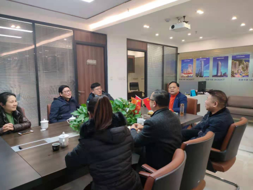 湖南省工业和信息化行业事务中心领导走访调研湖南省建筑门窗幕墙协会